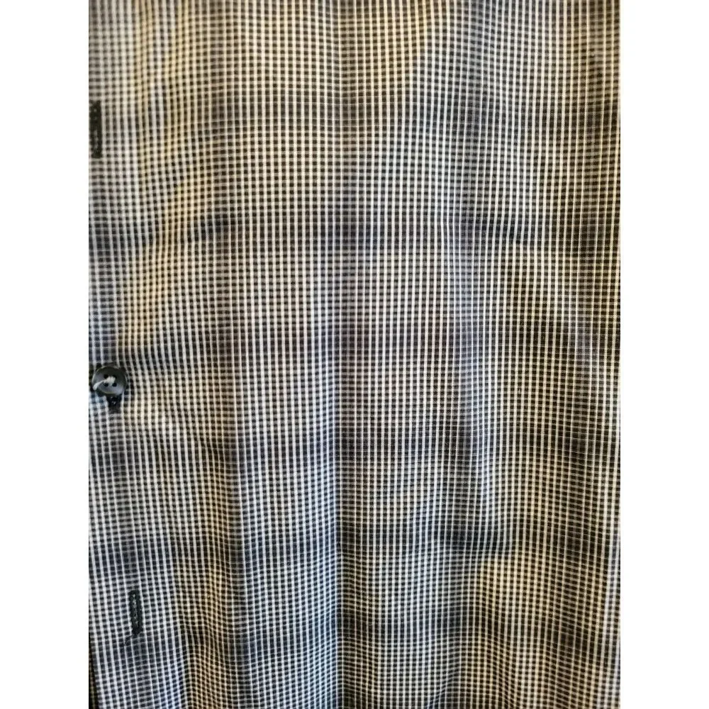 Men's LS Shirt, 14th & Union, Size 17.5 Plaid Trim Fit Wrinkle Resistant - Picture 5 of 7